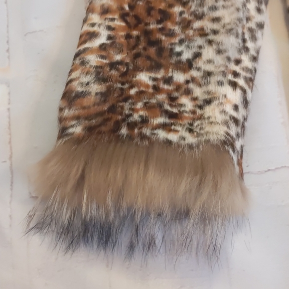 🆕 VALENTINO 100% Rabbit Fur Leopard Print Coat - Picture 6 of 15